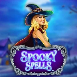 Spooky Spells online game logo by Novomatic on spinsinoo.co.nl